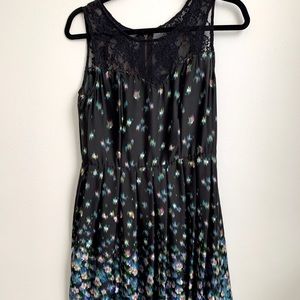 Silky Watercolor Print Dress - Anthropologie